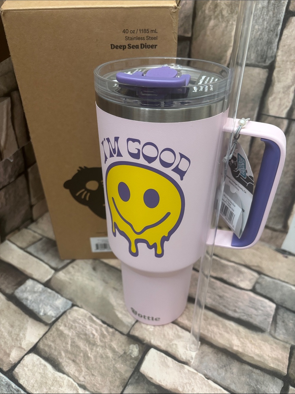 Ottle 40 oz stainless steel tumbler “Deep Sea Diver”